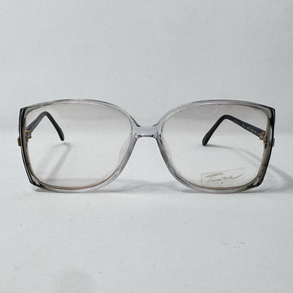 Tura Mod 308 GRY Vintage 1970s-80s Gray Clear Eyeglass Frames 54-14-120